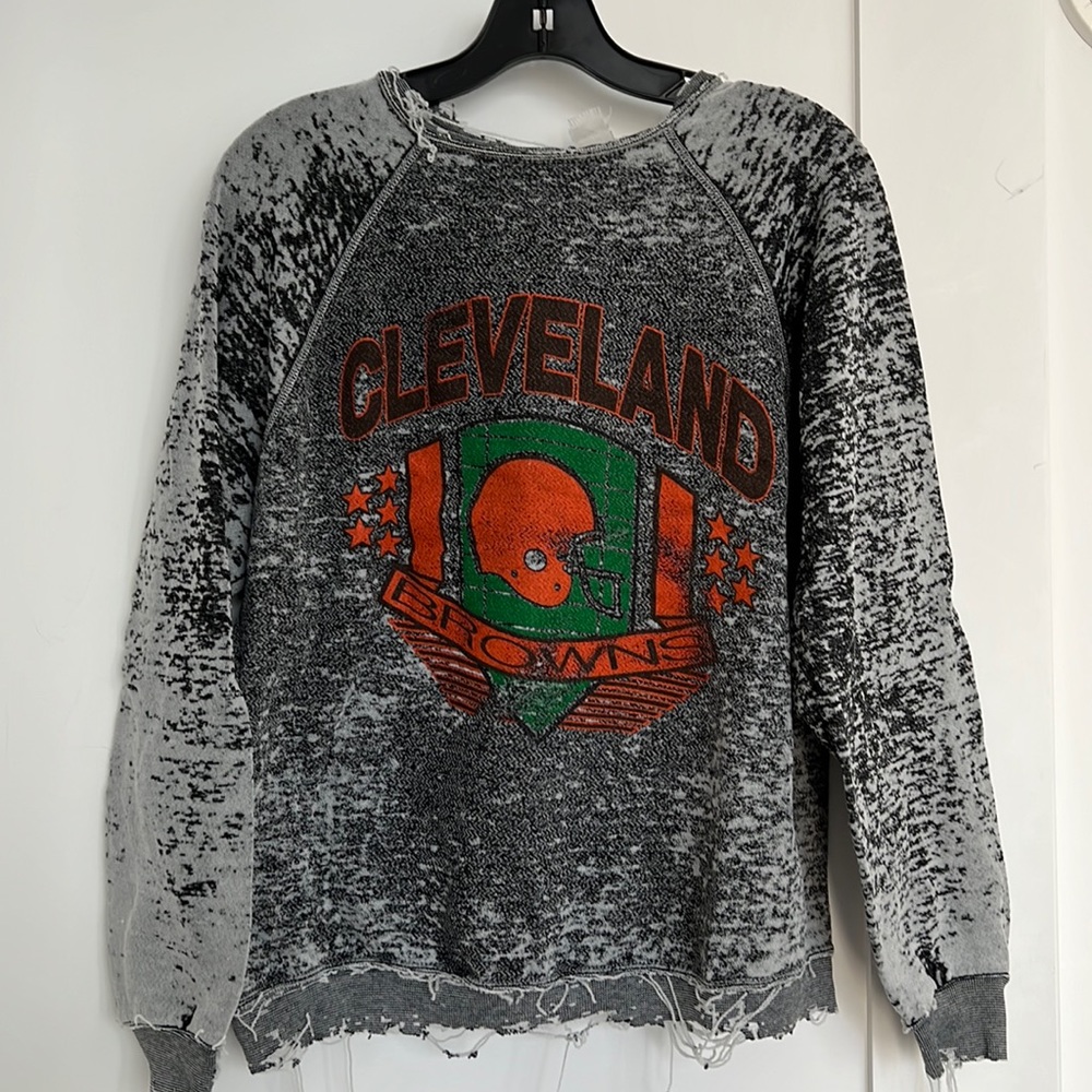 Vintage destroyed Cleveland Brown sweatshirt